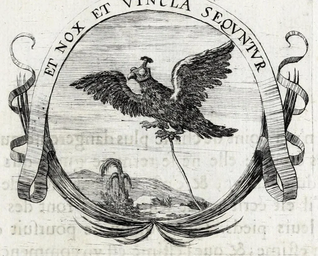 An illustration from Les poesies du P. Pierre Le Moine, de la Compagnie de Iesus, 1650, leaf 117