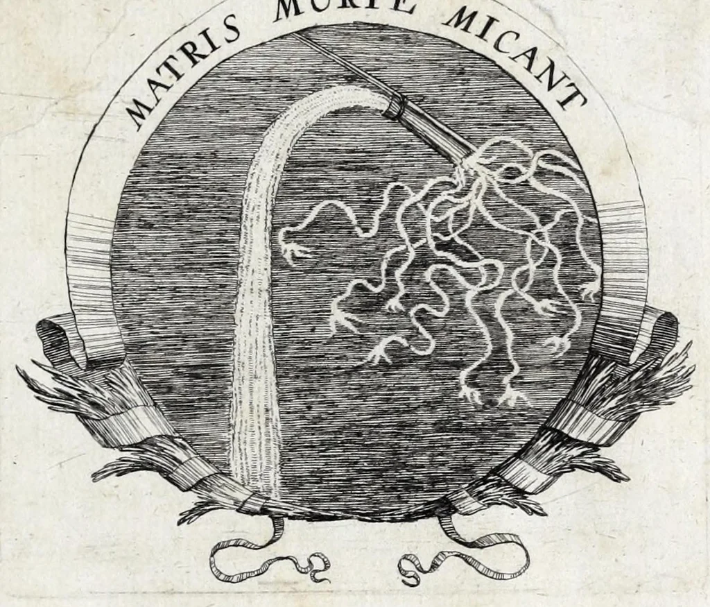 An illustration from Les poesies du P. Pierre Le Moine, de la Compagnie de Iesus, 1650, leaf 121