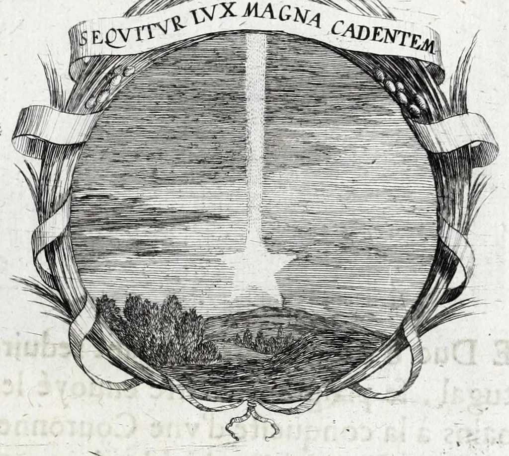 An illustration from Les poesies du P. Pierre Le Moine, de la Compagnie de Iesus, 1650, leaf 33
