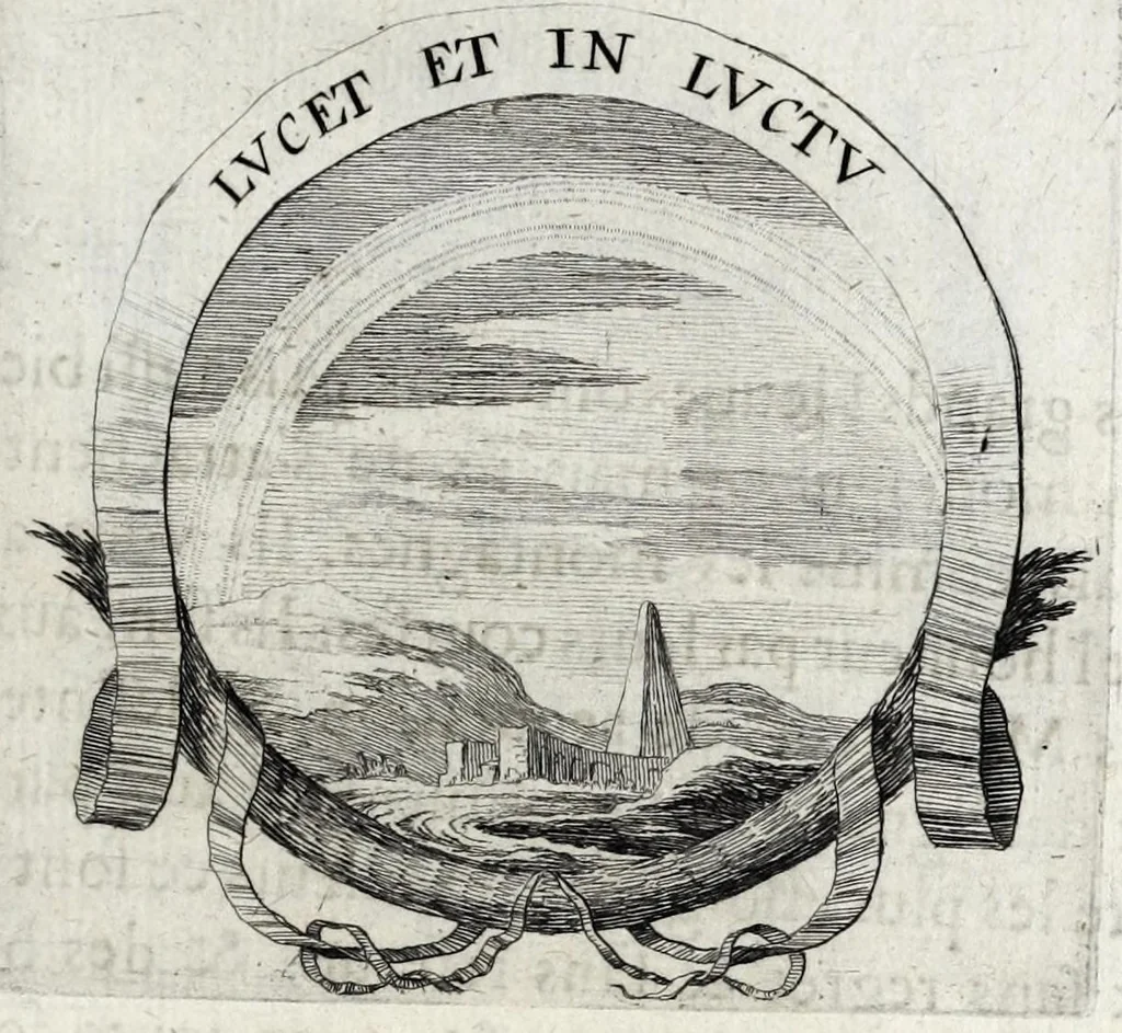 An illustration from Les poesies du P. Pierre Le Moine, de la Compagnie de Iesus, 1650, leaf 39