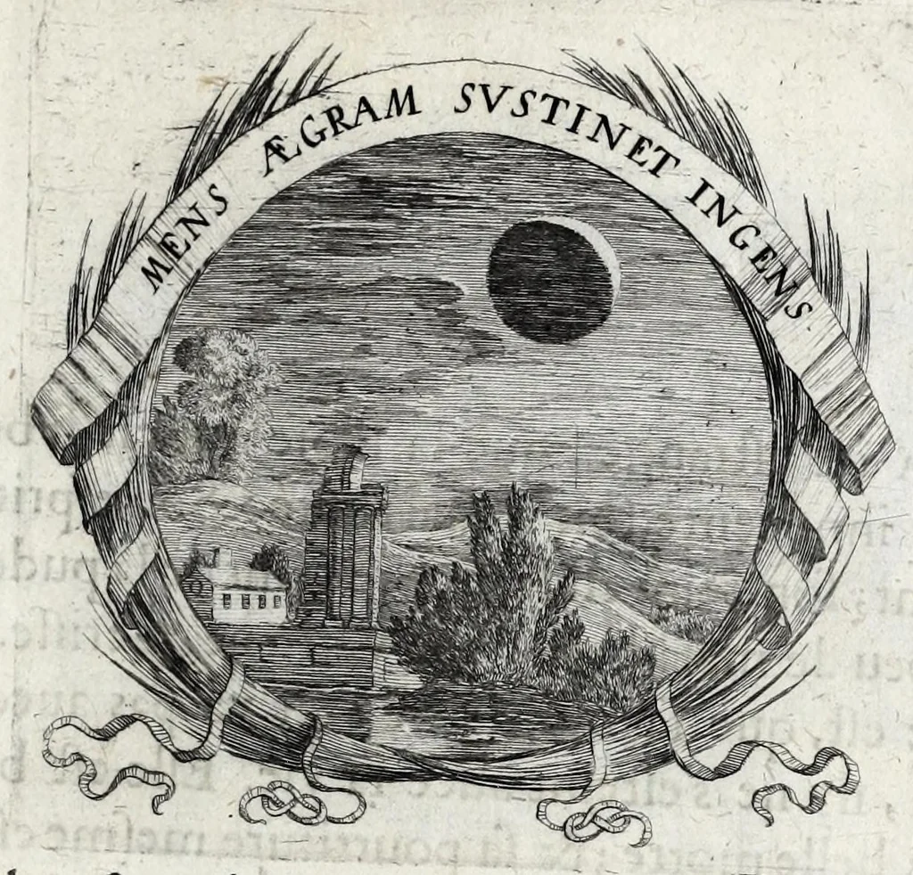 An illustration from Les poesies du P. Pierre Le Moine, de la Compagnie de Iesus, 1650, leaf 47
