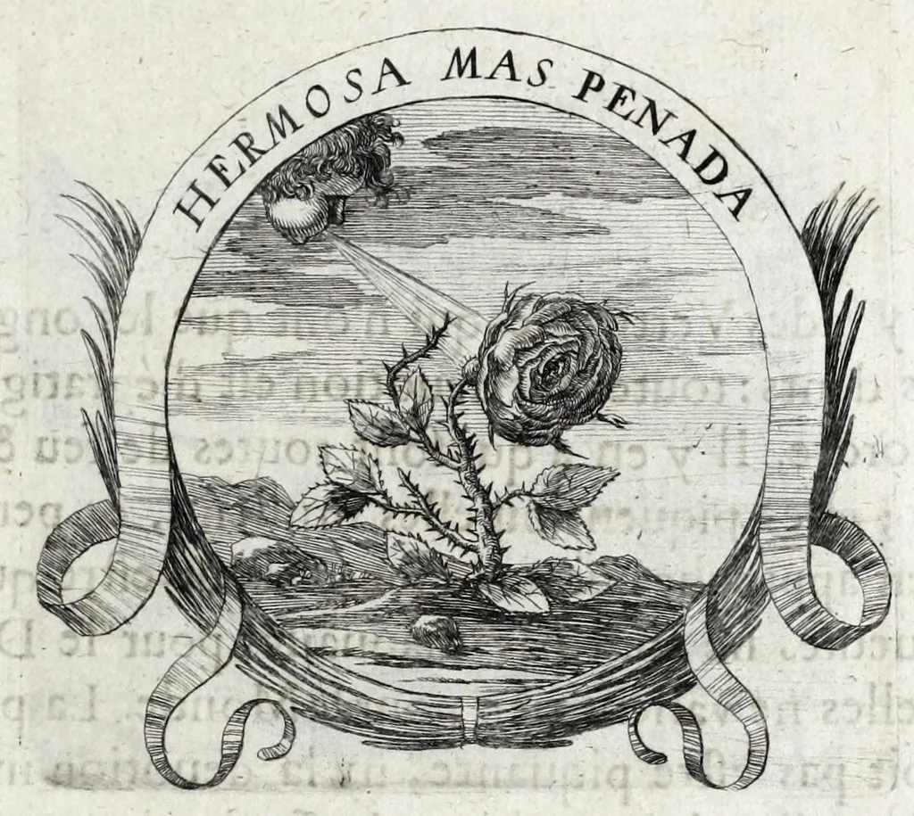 An illustration from Les poesies du P. Pierre Le Moine, de la Compagnie de Iesus, 1650, leaf 49