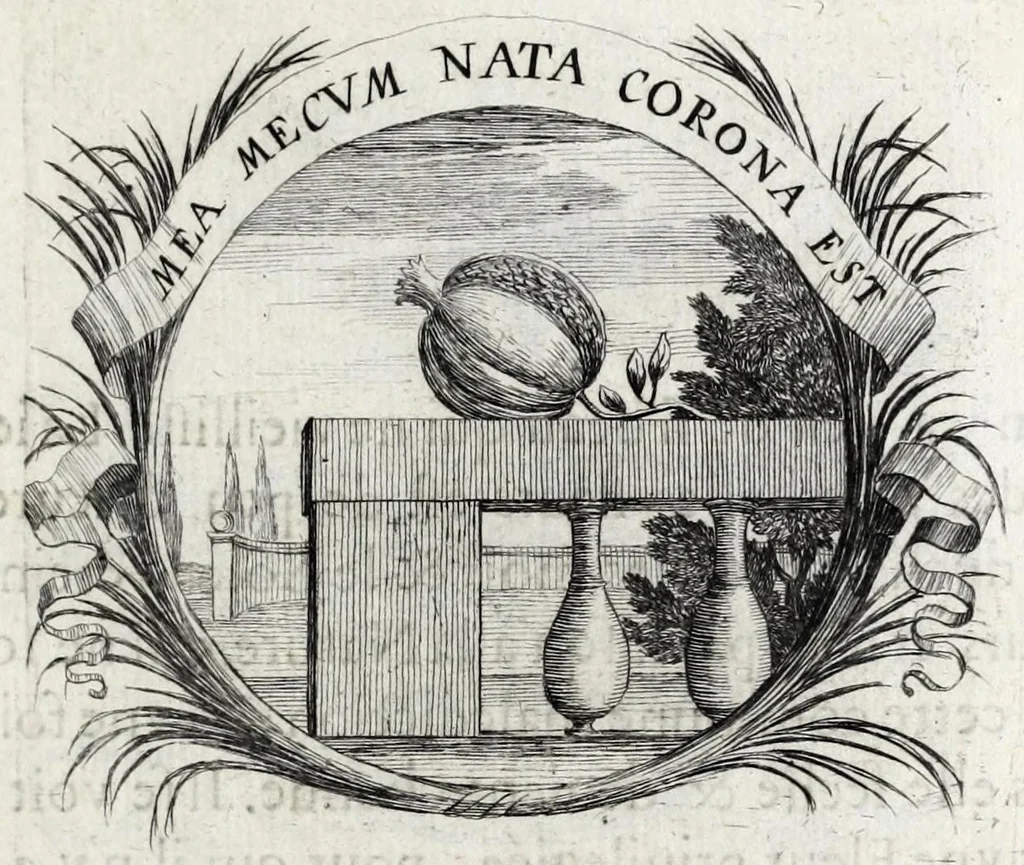 An illustration from Les poesies du P. Pierre Le Moine, de la Compagnie de Iesus, 1650, leaf 55