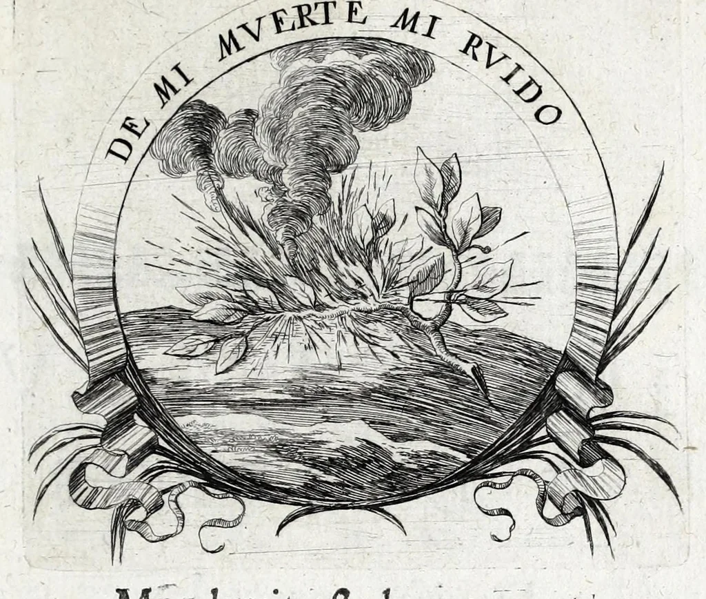 An illustration from Les poesies du P. Pierre Le Moine, de la Compagnie de Iesus, 1650, leaf 63