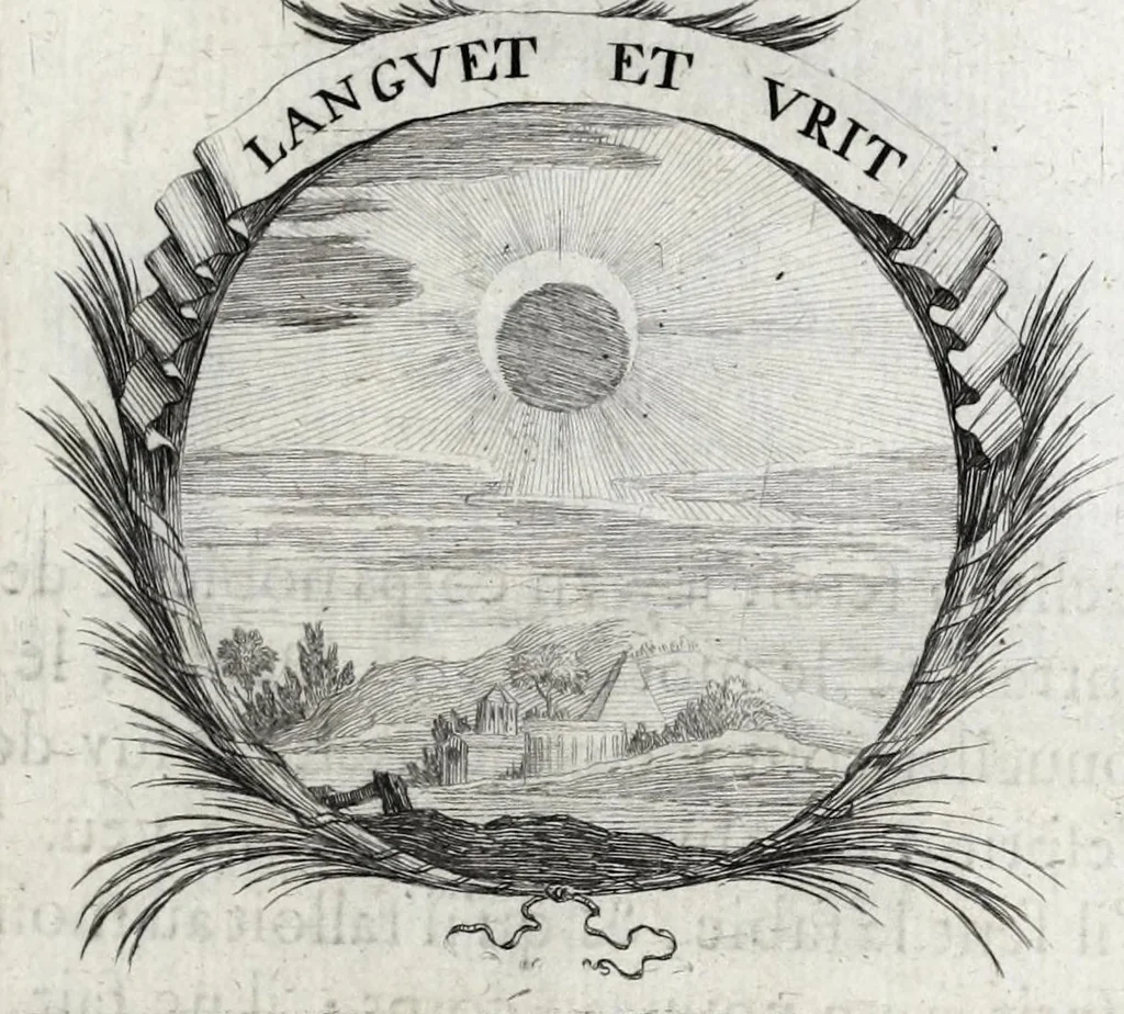 An illustration from Les poesies du P. Pierre Le Moine, de la Compagnie de Iesus, 1650, leaf 67