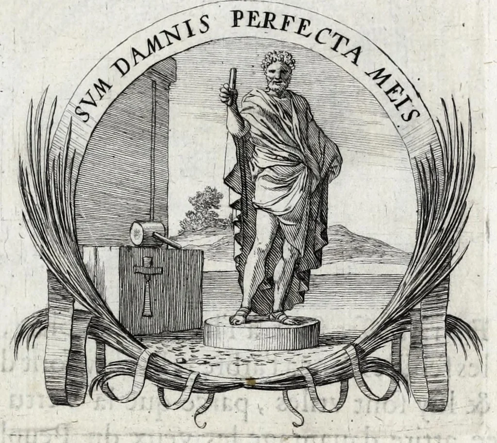 An illustration from Les poesies du P. Pierre Le Moine, de la Compagnie de Iesus, 1650, leaf 73