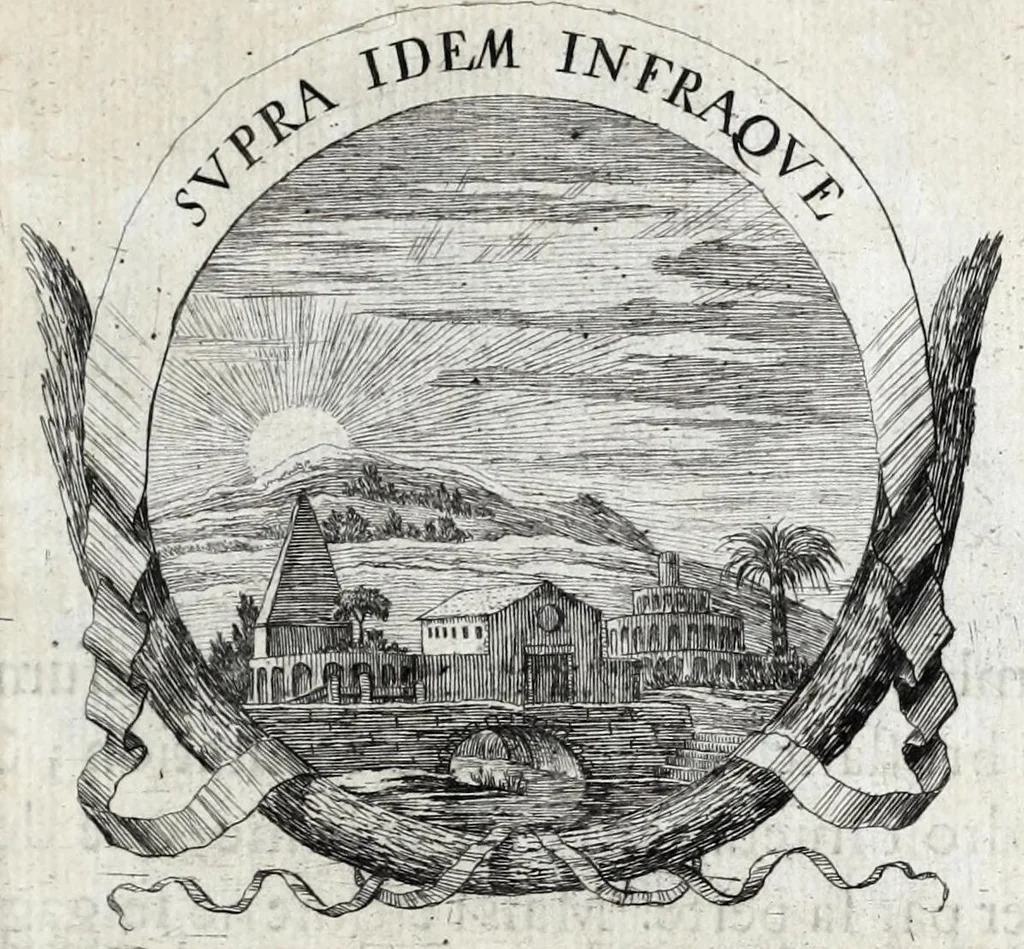 An illustration from Les poesies du P. Pierre Le Moine, de la Compagnie de Iesus, 1650, leaf 77