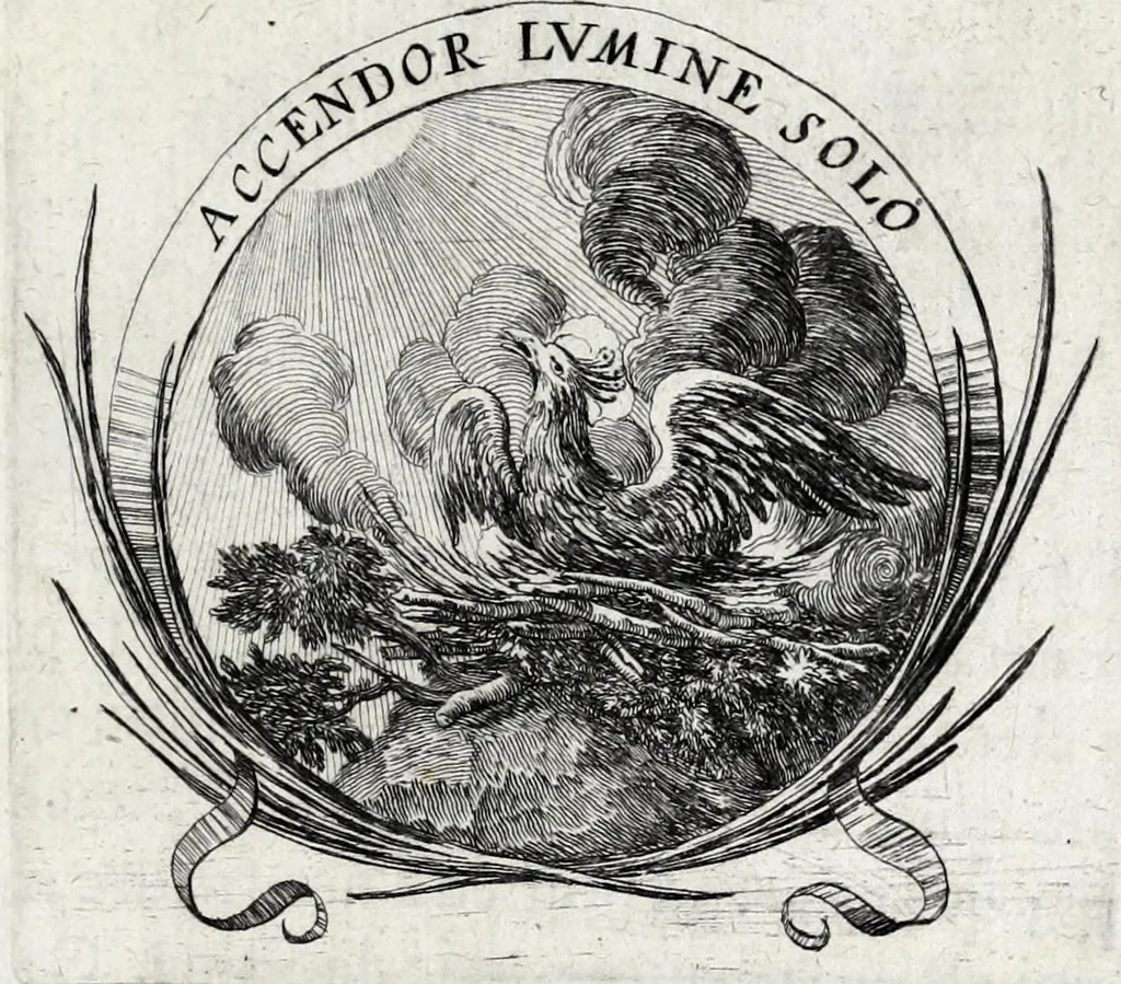 An illustration from Les poesies du P. Pierre Le Moine, de la Compagnie de Iesus, 1650, leaf 83