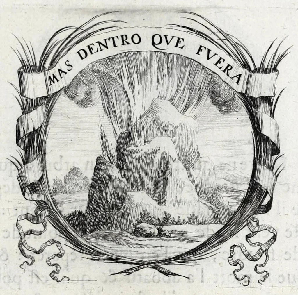 An illustration from Les poesies du P. Pierre Le Moine, de la Compagnie de Iesus, 1650, leaf 95
