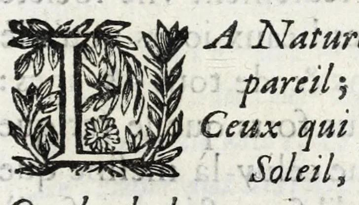 An illustration from Les poesies du P. Pierre Le Moine, de la Compagnie de Iesus, 1650, leaf 95