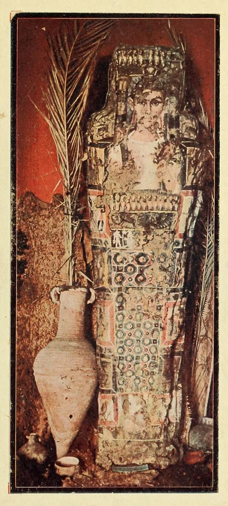An illustration from Les portraits d'Antinoé au Musée Guimet, 1912, leaf 1