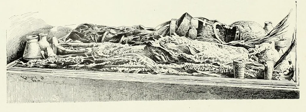 An illustration from Les portraits d'Antinoé au Musée Guimet, 1912, leaf 34