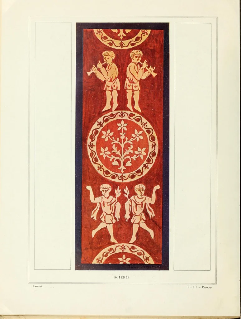 An illustration from Les portraits d'Antinoé au Musée Guimet, 1912, leaf 40