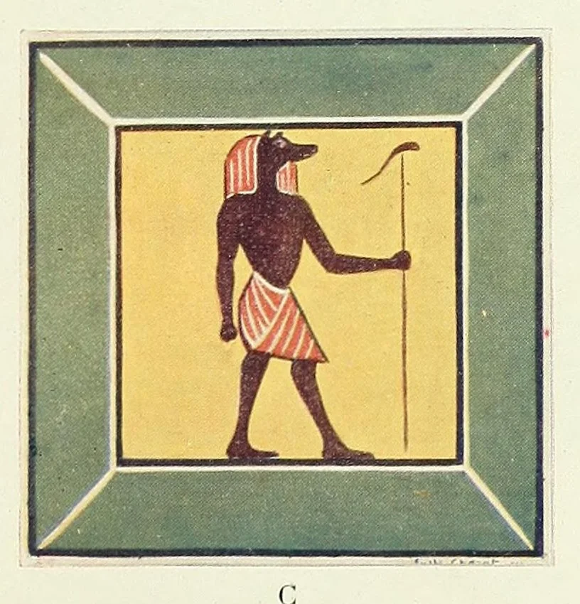 An illustration from Les portraits d'Antinoé au Musée Guimet, 1912, leaf 87