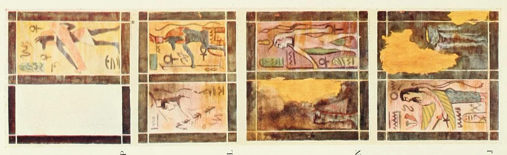 An illustration from Les portraits d'Antinoé au Musée Guimet, 1912, leaf 88
