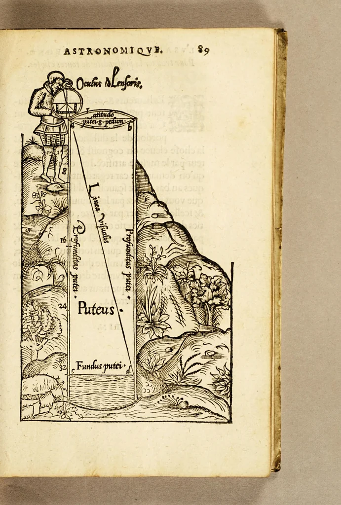An illustration from Les principes d'astronomie et cosmographie : auec l'vsage du globe., 1582, leaf 183