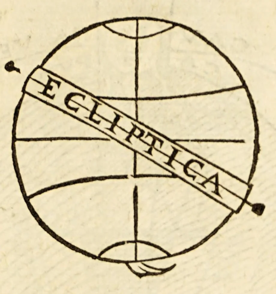 An illustration from Les principes d'astronomie et cosmographie : auec l'vsage du globe., 1582, leaf 25
