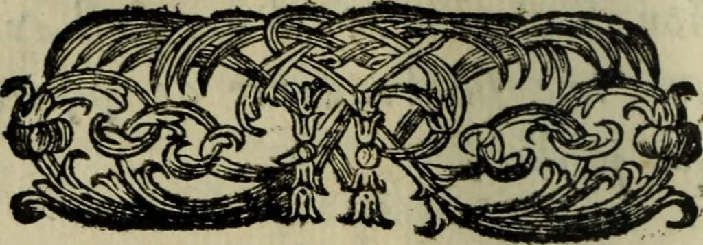 An illustration from L'esprit de cour, ou, Les cent conversations galantes, 1681, leaf 13
