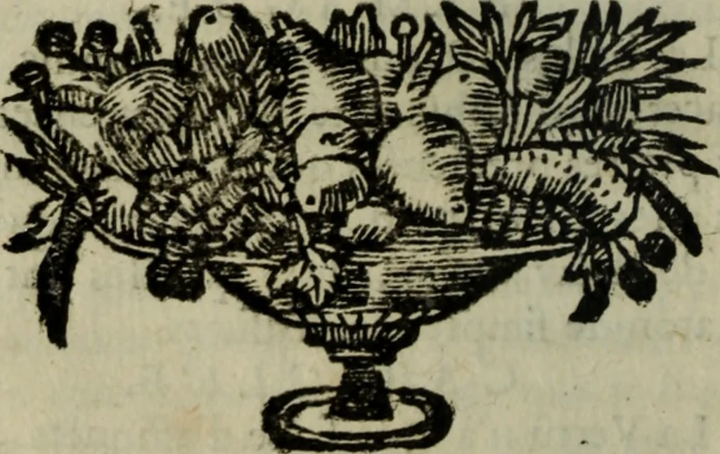 An illustration from L'esprit de cour, ou, Les cent conversations galantes, 1681, leaf 321