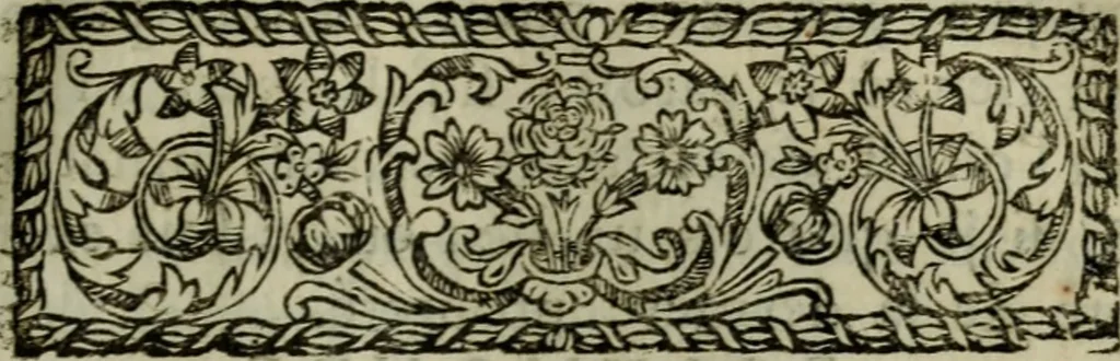 An illustration from L'esprit de cour, ou, Les cent conversations galantes, 1681, leaf 36