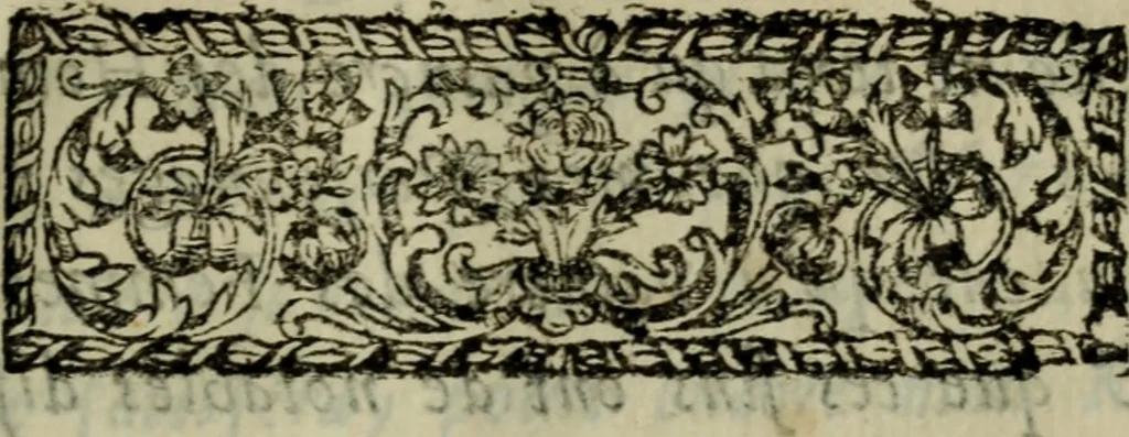 An illustration from L'esprit de cour, ou, Les cent conversations galantes, 1681, leaf 8