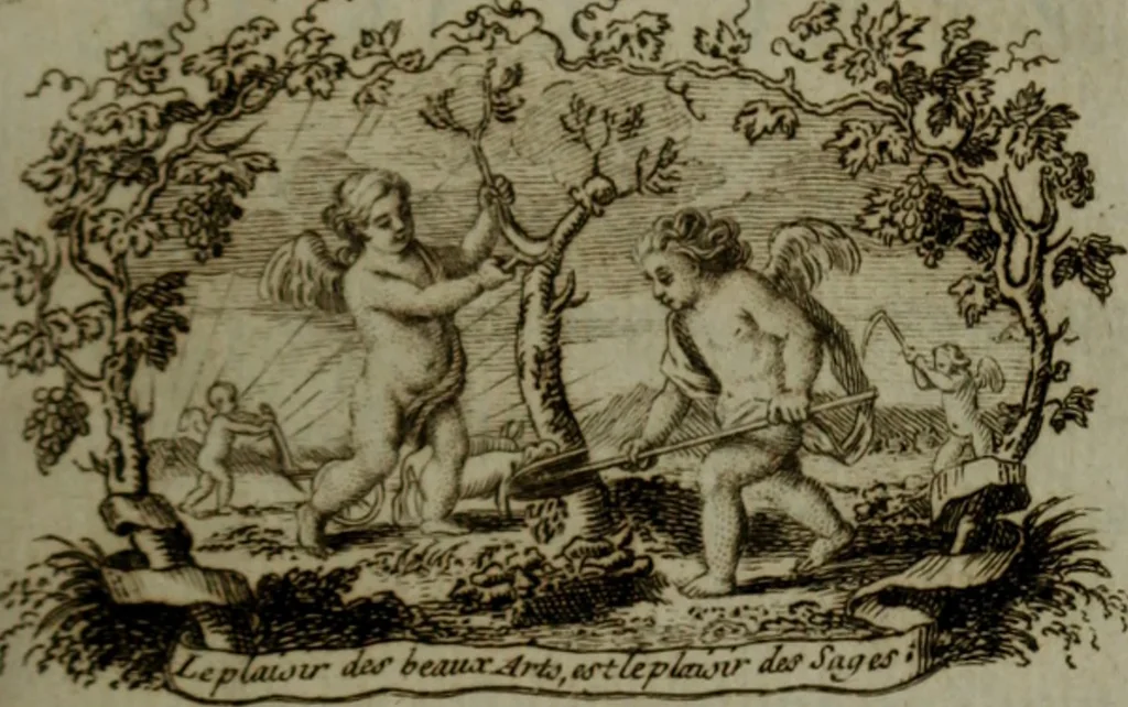 An illustration from L'esprit des beaux-arts .., 1753, leaf 8