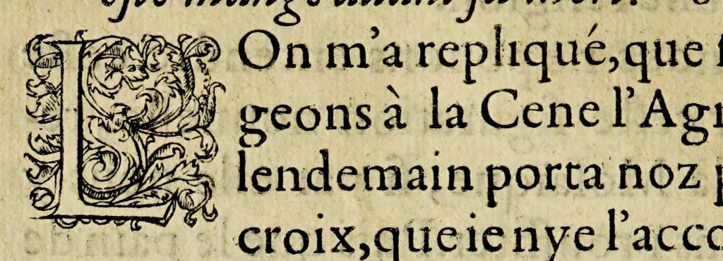 An illustration from Les propositions contentieuses, 1562, leaf 56