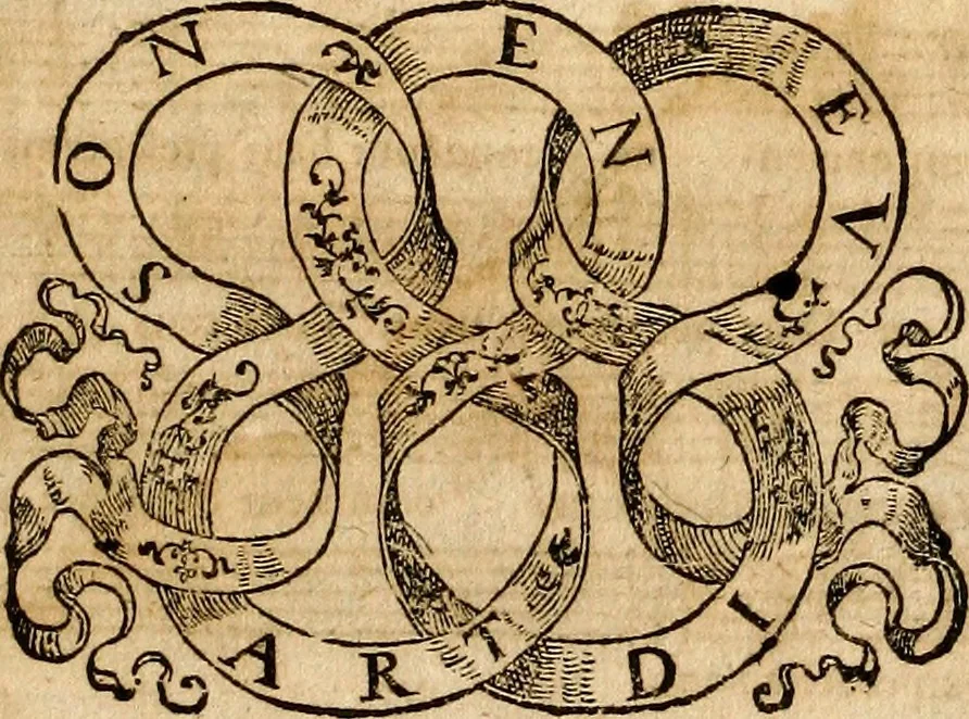 An illustration from Les pseaumes de David, mis en musique a quatre & cinq parties,, 1627, leaf 128