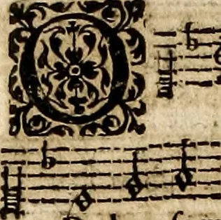 An illustration from Les pseaumes de David, mis en musique a quatre & cinq parties,, 1627, leaf 145
