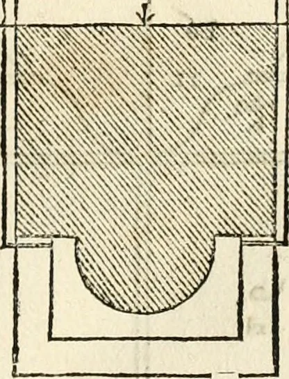 An illustration from Les quatre liures de l'architecture d'André Palladio : mis en françois : dans lesquels, après vn petit traitté des cinq ordres, auec quelques-vnes des plus necessaires obseruations pour bien bastir, il parle de la construction des maisons particulieres, des grands chemins, des ponts, des places publiques, des xystes, des basiliques, & des temples, 1650, leaf 30