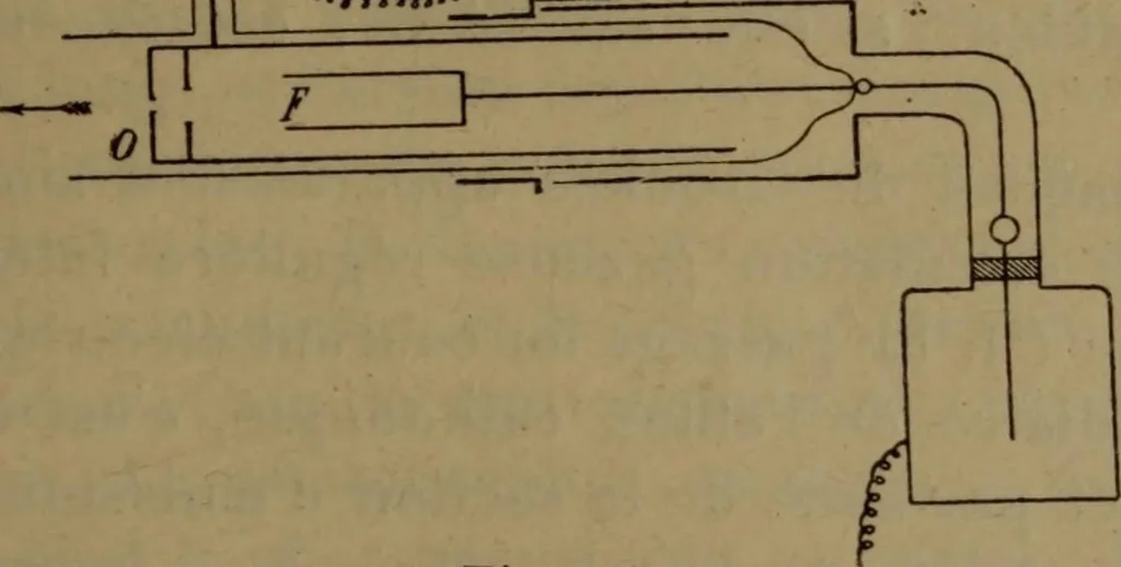 An illustration from Les rayons cathodiques, 1900, leaf 108