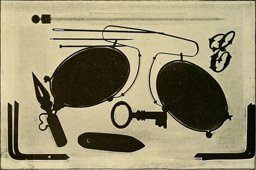 An illustration from Les rayons X et la photographie a travers les corps opaques, 1896, leaf 125