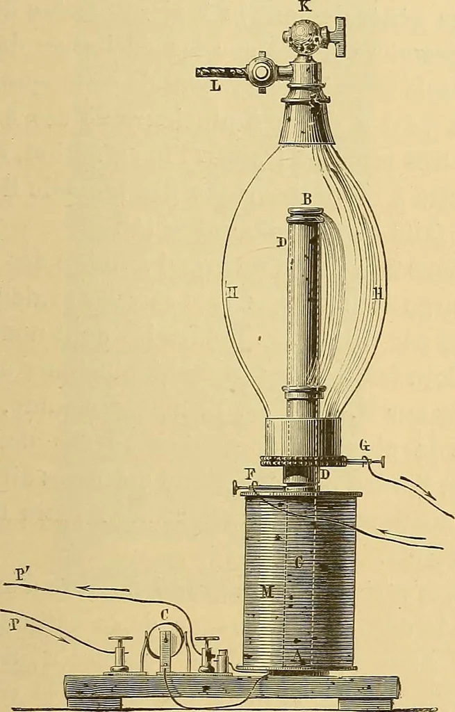 An illustration from Les rayons X et la photographie a travers les corps opaques, 1896, leaf 66