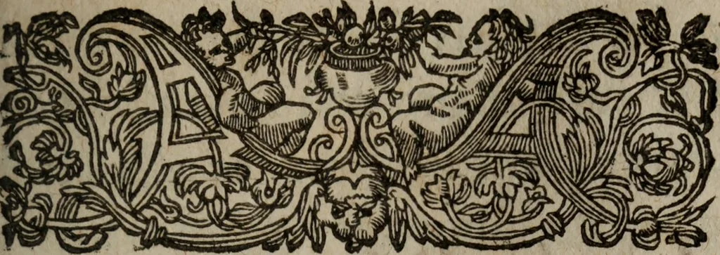 An illustration from Les recherches des Recherches [et] autres oeuures de me Estienne Pasqvier, pour la defense de nos roys, contre les outrages, calomnies, [et] autres impertinences dudit autheur .., 1622, leaf 14