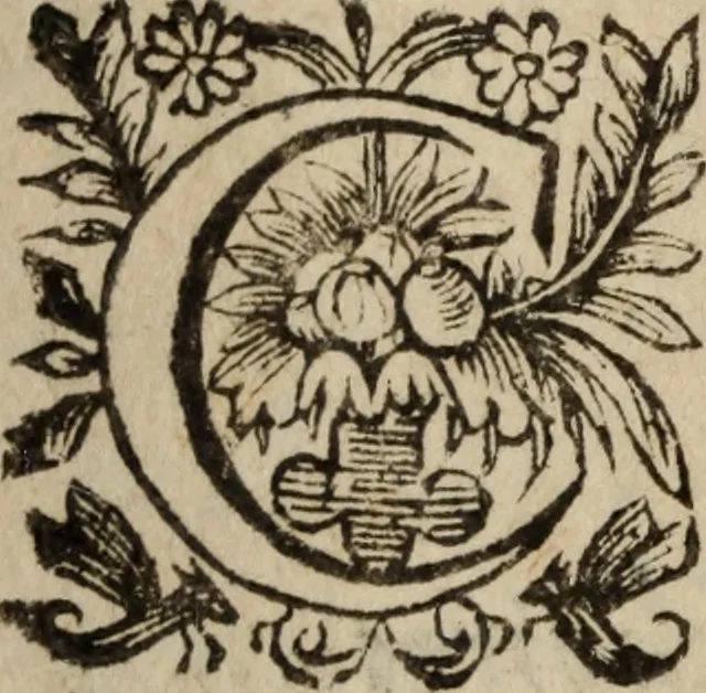 An illustration from Les recherches des Recherches [et] autres oeuures de me Estienne Pasqvier, pour la defense de nos roys, contre les outrages, calomnies, [et] autres impertinences dudit autheur .., 1622, leaf 181