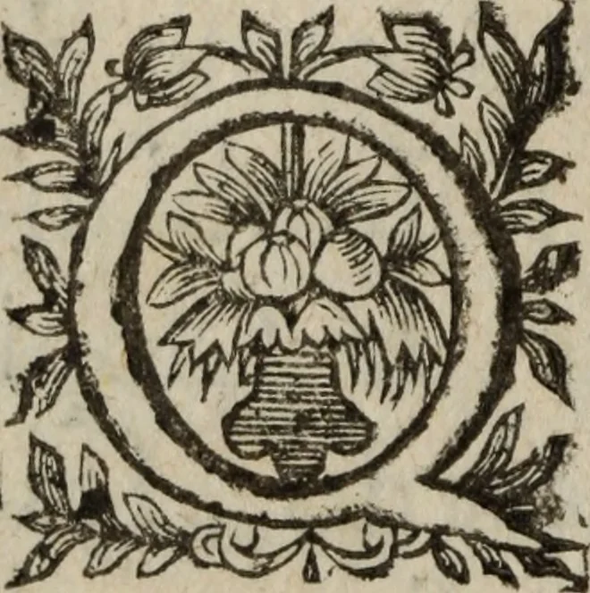 An illustration from Les recherches des Recherches [et] autres oeuures de me Estienne Pasqvier, pour la defense de nos roys, contre les outrages, calomnies, [et] autres impertinences dudit autheur .., 1622, leaf 419