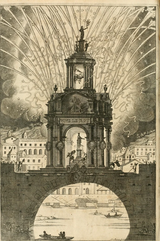 An illustration from Les réjoüissances de la paix, faites dans la ville de Lyon le 20. mars 1660, 1660, leaf 19