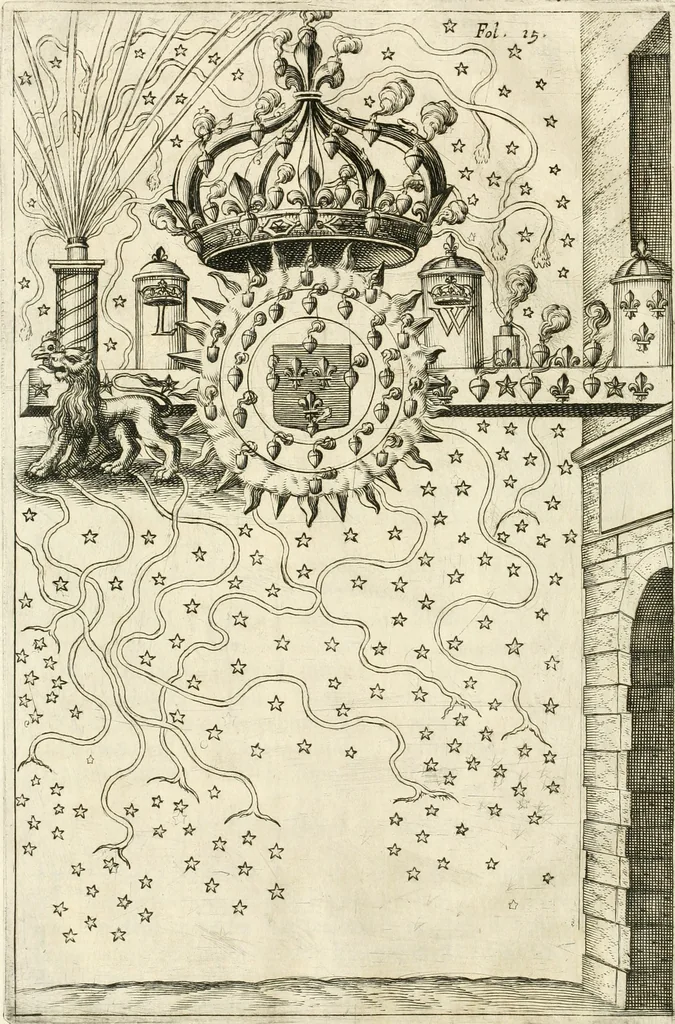 An illustration from Les réjoüissances de la paix, faites dans la ville de Lyon le 20. mars 1660, 1660, leaf 29