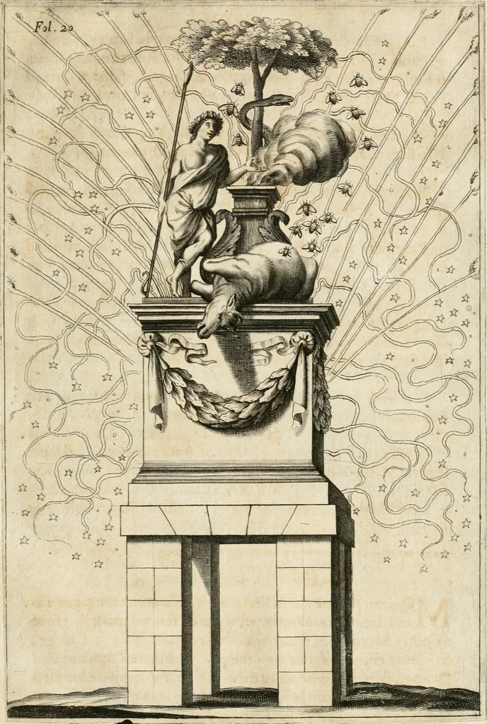 An illustration from Les réjoüissances de la paix, faites dans la ville de Lyon le 20. mars 1660, 1660, leaf 38