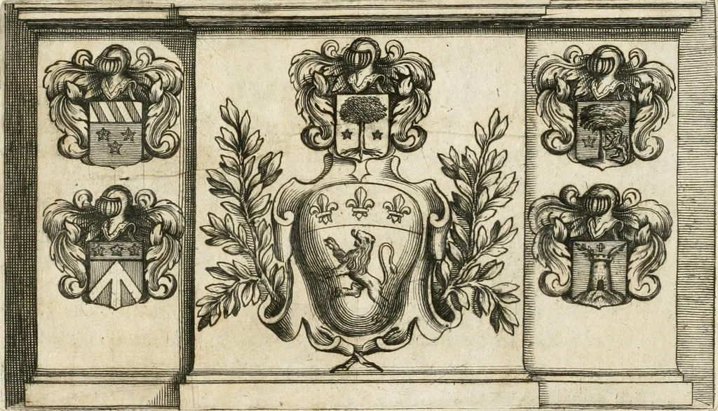 An illustration from Les réjoüissances de la paix, faites dans la ville de Lyon le 20. mars 1660, 1660, leaf 4