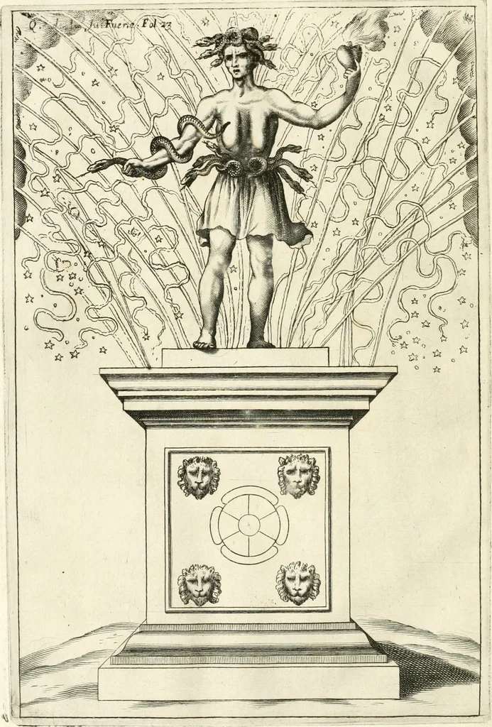An illustration from Les réjoüissances de la paix, faites dans la ville de Lyon le 20. mars 1660, 1660, leaf 45