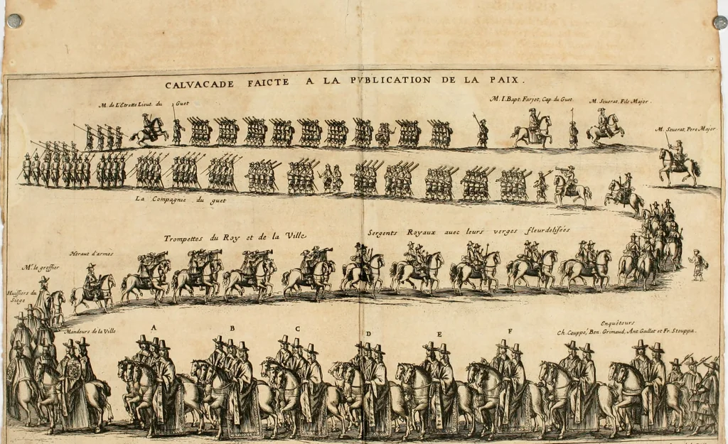 An illustration from Les réjoüissances de la paix, faites dans la ville de Lyon le 20. mars 1660, 1660, leaf 15
