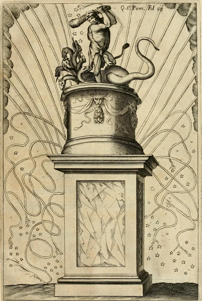 An illustration from Les réjoüissances de la paix, faites dans la ville de Lyon le 20. mars 1660, 1660, leaf 60