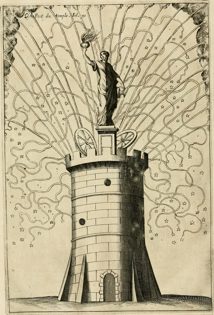 An illustration from Les réjoüissances de la paix, faites dans la ville de Lyon le 20. mars 1660, 1660, leaf 71
