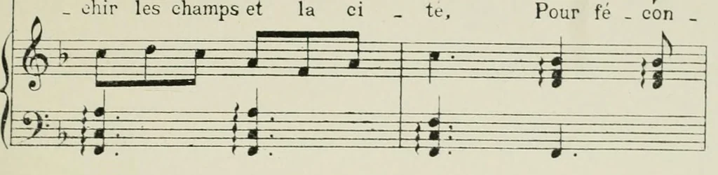 An illustration from Les rondes des enfants sages : à chanter, à mimer et à jouer, 1922, leaf 53