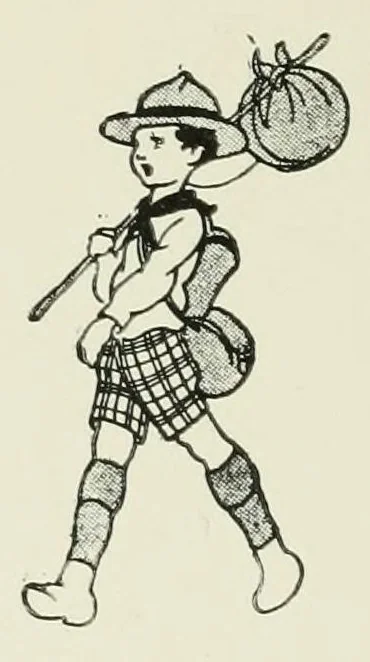 An illustration from Les rondes des enfants sages : à chanter, à mimer et à jouer, 1922, leaf 82