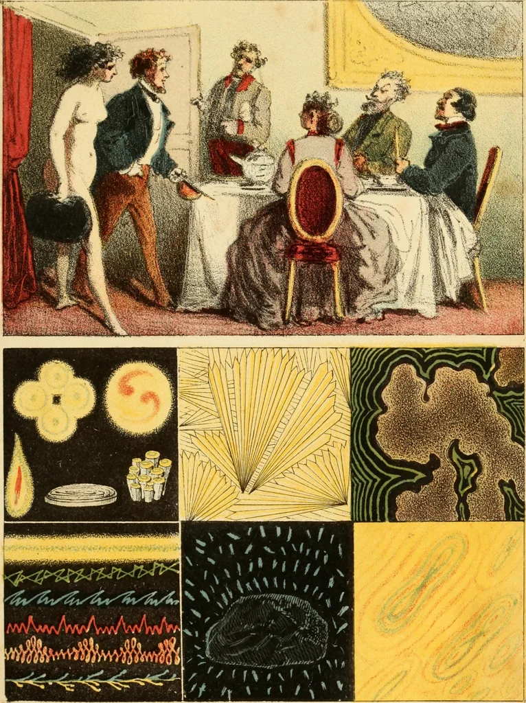 An illustration from Les rêves et les moyens de les diriger; observations pratiques, 1867, leaf 12