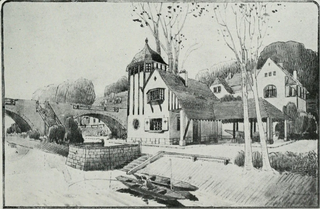 An illustration from Les Salons d'architecture, 1907, leaf 100