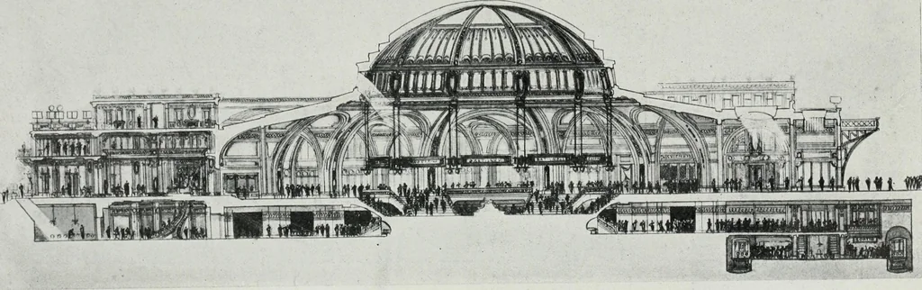 An illustration from Les Salons d'architecture, 1907, leaf 104