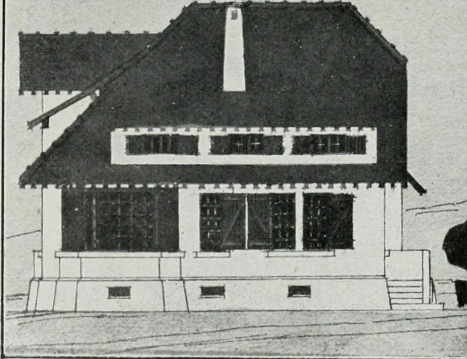 An illustration from Les Salons d'architecture, 1907, leaf 106
